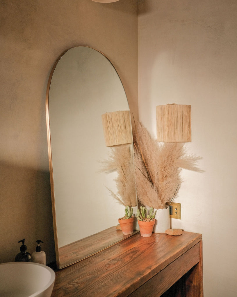 Salt x Steel The Brass Savannah Arch Mirror